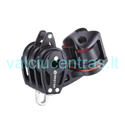 Master trigubas blokas su virvės blokatoriumi, kilpa 29mm